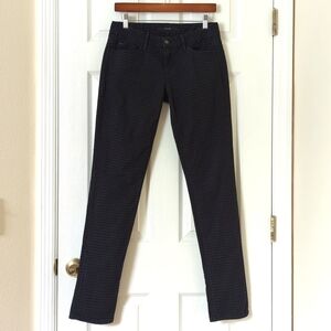 Joe's Jeans Chelsea Gingham Low Rise Ultra Slim Skinny Jeans Midnight Blue 28